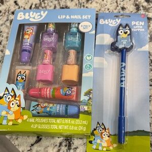 Bluey Lip and Nail Set with Pen
